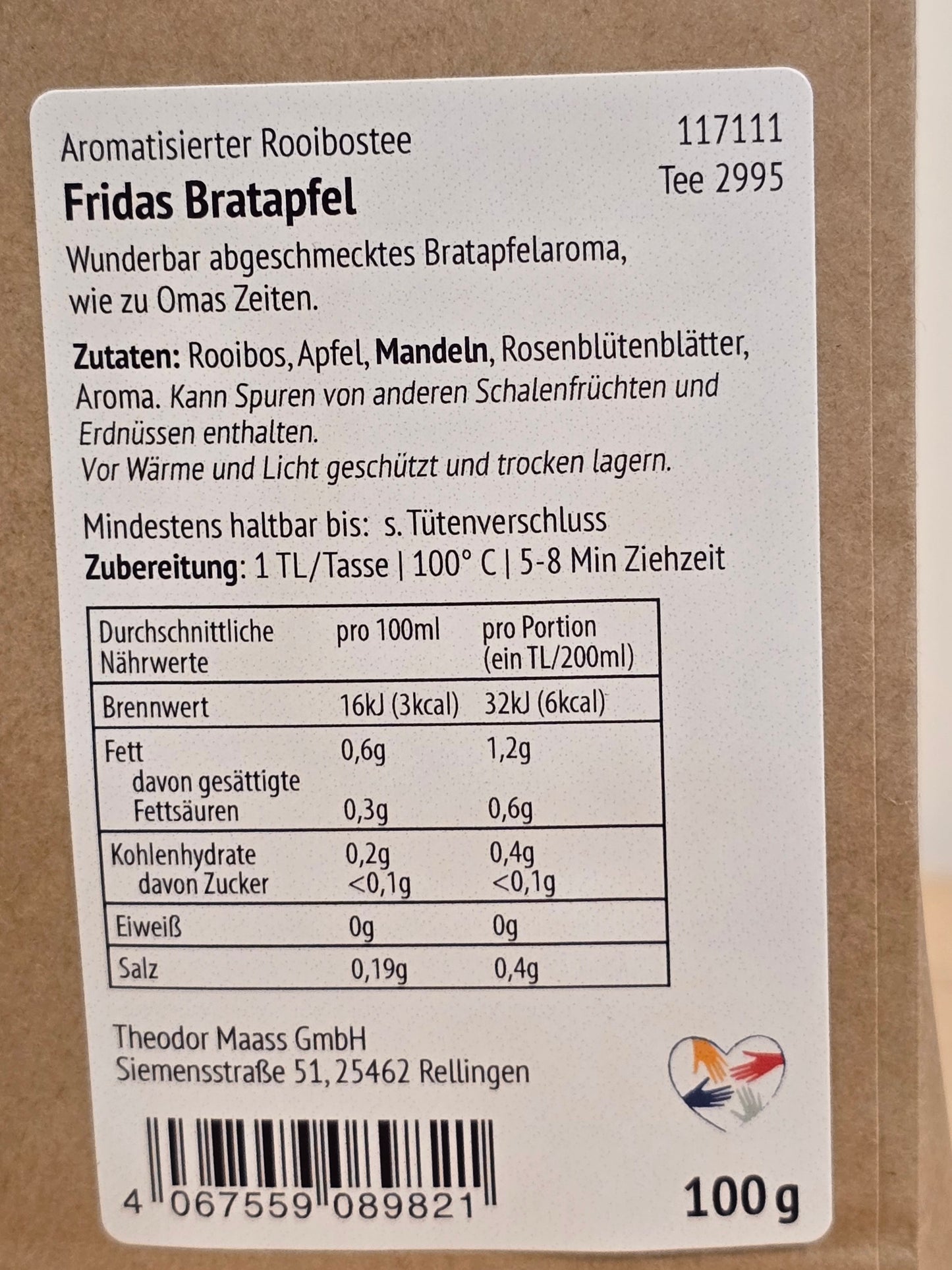 Have a good trip! Baked apple tea